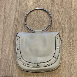 Chic Silver Handle Women's Bag